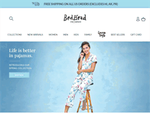 Tablet Screenshot of bedheadpjs.com